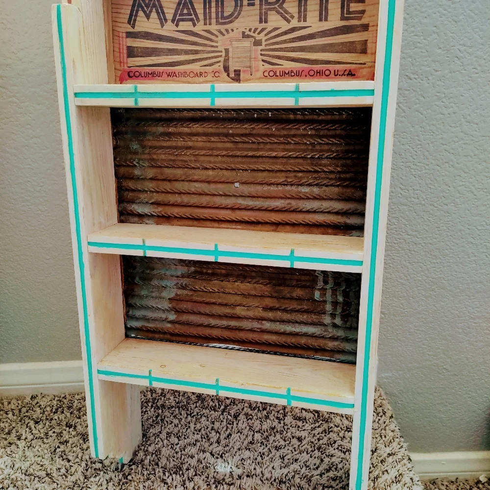 OOAK Vintage Maid- Rite Washboard Shelf - Picture 2 of 13